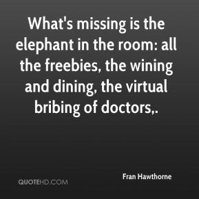 What's missing is the elephant in the room: all the freebies, the ...