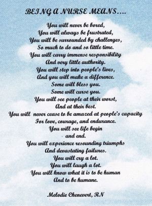 Love Being a Nurse.... Some days it seems so challenging but then ...