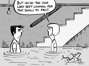spring flood cartoon