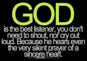 Silent prayers