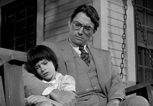 Mary Badham and Gregory Peck in the 1962 film To Kill a Mockingbird in ...