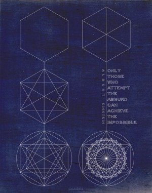 Albert Einstein Quote Art Print