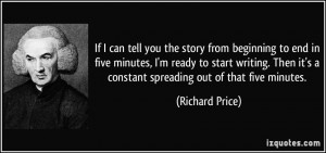 the story from beginning to end in five minutes, I'm ready to start ...