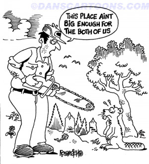 Logging Forestry Cartoon 09 a Cartoon Image and funny joke for license ...