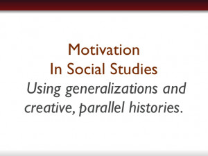 Parallel Histories: Social Studies
