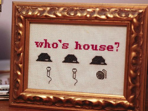 Cross Stitch by Danielle Henderson Who's House?