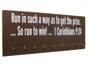 inspirational quotes on medals display rack by runningonthewall, $28 ...