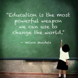Nelson mandela quote on education