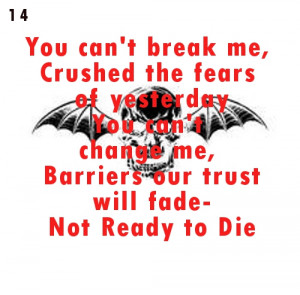 Avenged Sevenfold Lyric Quotes