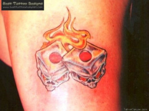 Dice Gambling Tattoo Picture #2320