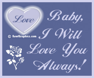 Heart baby i will love you always Facebook Graphic