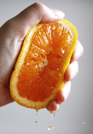 When You Squeeze An Orange..