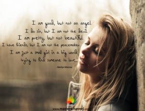 ... Back > Gallery For > Marilyn Monroe Quotes Im Pretty But Not Beautiful