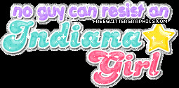 Indiana Girl Glitter Graphic