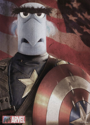 MUPPET MANIA: Sam the Eagle Takes Up the Shield of CAPTAIN AMERICA
