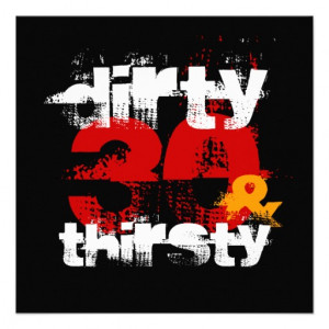 30th Birthday - Dirty 30 & Thirsty Invitation | Zazzle.co.uk
