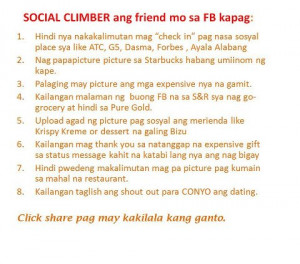 Pinoy Social Climber - Tagalog Quotes Images