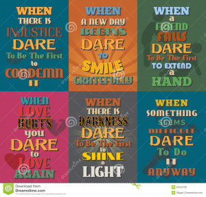 Unusual motivational and inspirational quotes posters. Set 10. Vector ...