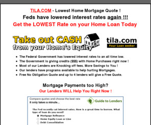 ... Quote- Free Home Mortgage Refinance Quote - tila.com mortgage will