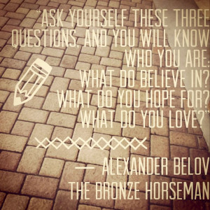 The Bronze Horseman - Quote