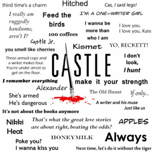 Some of the best #Castle quotes ever. Love this!