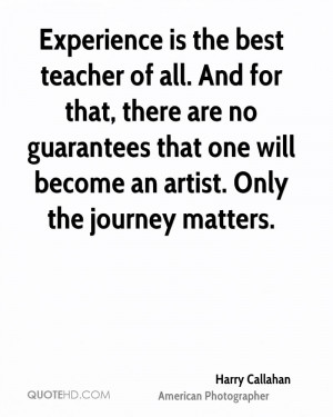 Harry Callahan Experience Quotes