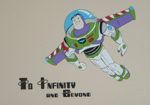 finally got him put up with the lettering! It turned out great!