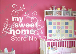 MY-SWEET-HOME-Vinyl-wall-lettering-stickers-quotes-Vinyl-Wall-Room ...
