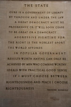 American Museum of Natural History Photo: Theodore Roosevelt quote
