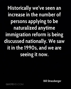 ... reform is being discussed nationally. We saw it in the 1990s, and we
