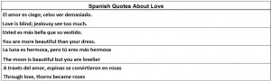 Spanish Quotes About Love