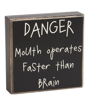 Sweeten décor with this charming box sign that offers a sassy message ...