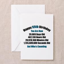 55 'Years' Old Greeting Cards (Pk of 10) for