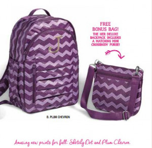 Hostess Exclusive for Fall. Her deluxe Backpack in Plum Chevron: Cheer ...