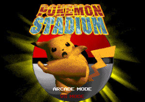 Pokemon Stadium's title screen.