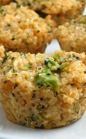 Clean Eating: Broccoli Cheddar Quinoa Bites