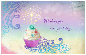 Sparkling Wishes Birthday Printable Cards