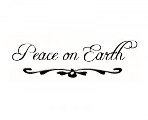 Wall Decal Sticker Quote Vinyl Art Lettering Letter Peace on Earth ...