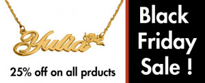 Black Friday Sale on name-necklace.com 25 % off on all Name Coupon ...