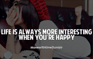 life quotes for girls being happy