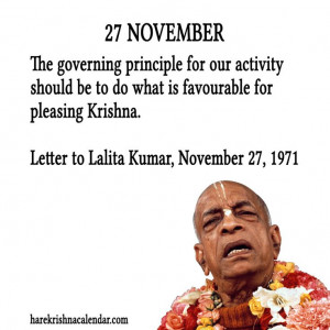 Srila Prabhupada Quotes for 27 Nov 2013