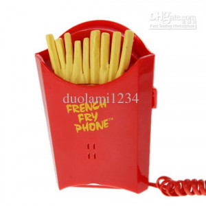 Wholesale Super Fun Lifelike Red French Fries Shape Telephone KXT ...