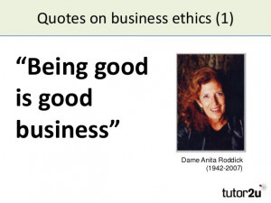 good ethics quotes Quotes on business ethics 1
