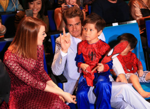Andrew Garfield and Emma Stone at Singapore Spider-Man Event