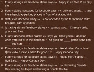 funny facebook status sayings