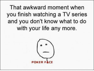Sad when a favorite tv show ends