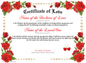 love certificates love certificates love certificates