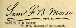 Samuel F.B. Morse Signature