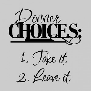 ... .etsy.com/listing/101513387/dinner-choices-kitchen-wall-quotes-words