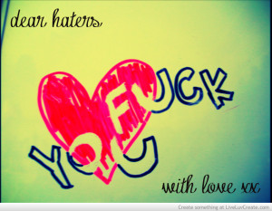 Dear Haters Picture Acceber